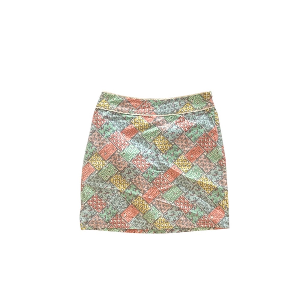 VINEYARD VINES MULTI PATCH mini SKIRT women’s size 10 - Picture 7 of 11